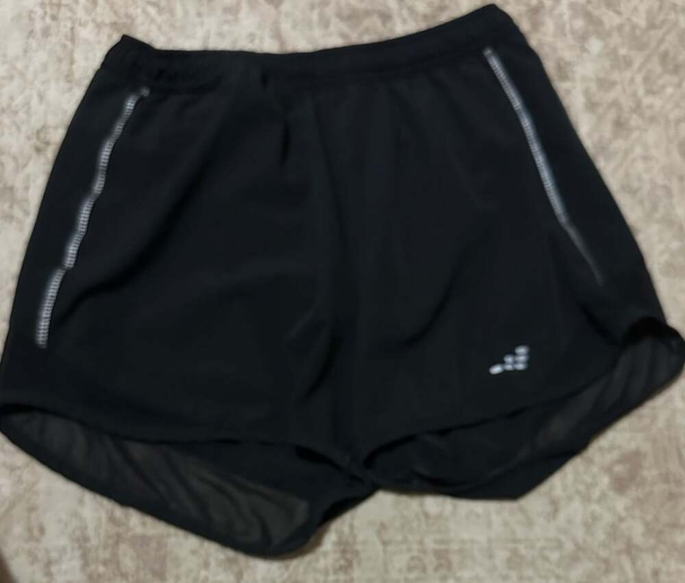 BCG Running Shorts Size S Black Athletic Mesh Pieced
